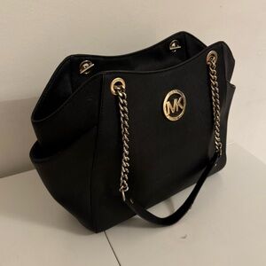 Michael Kors vintage jet set Large Leather Travel Bag Tote